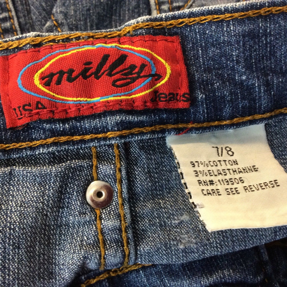 🦋Milly Skinny Jeans Silver Ring Contrast Pocket 7 - Picture 6 of 7